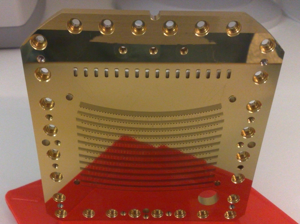 Nickel-insert with a thickness of 6mm and TiN hard-coating